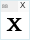 LiterNusx Bold: X